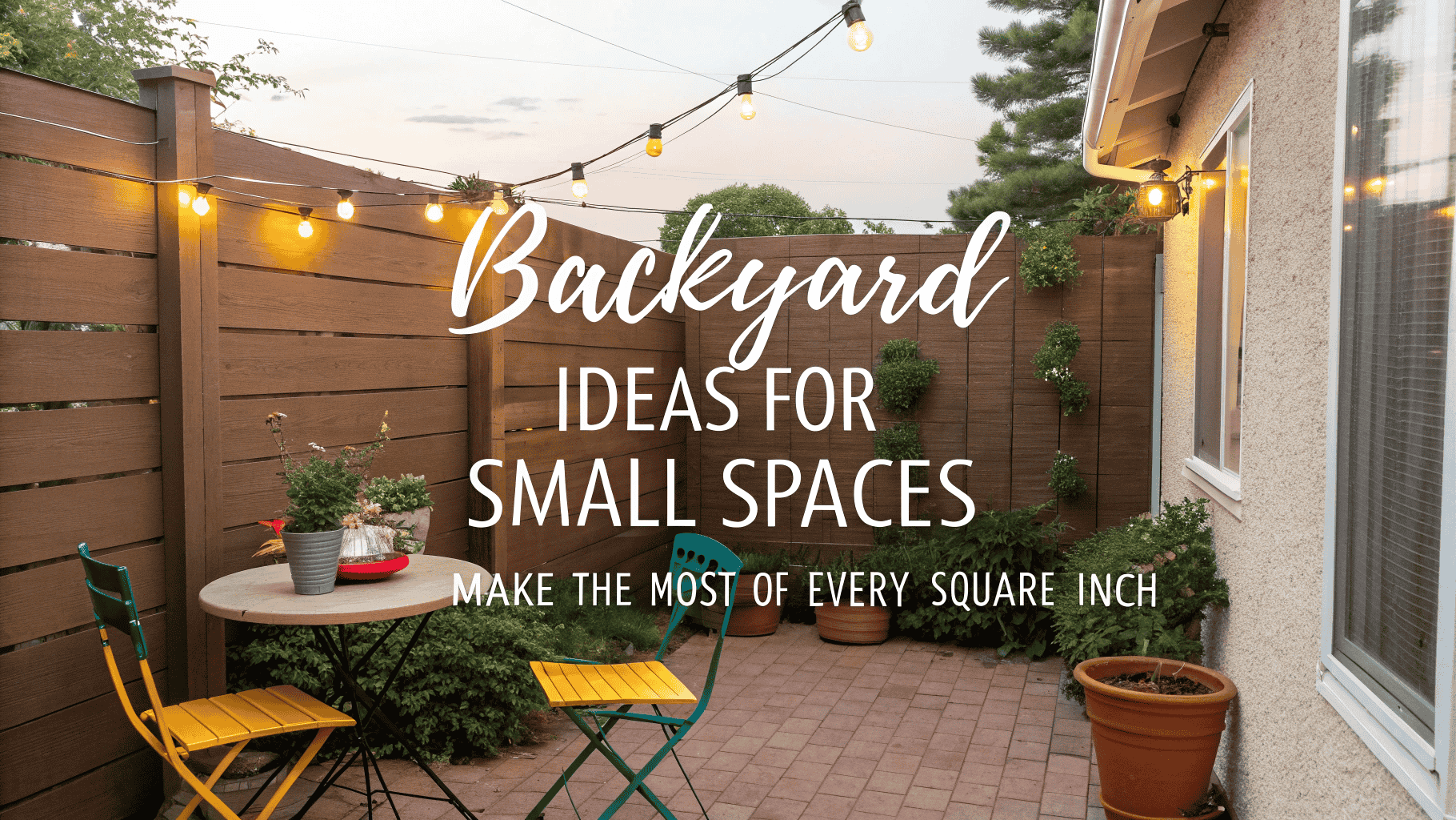 Backyard Ideas for Small Spaces