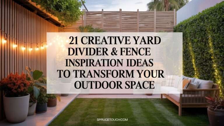 Yard Divider & Fence Inspiration