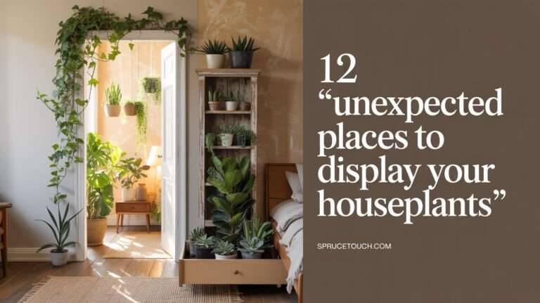 unexpected places to display your houseplants