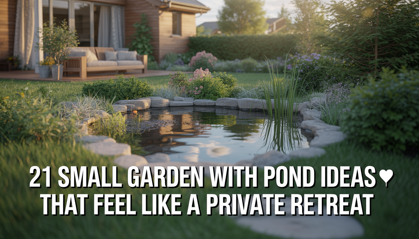 Small Garden With Pond Ideas