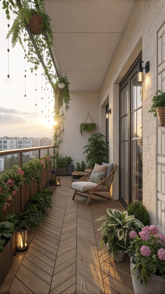 Add Wooden Deck Tiles for Instant Warmth