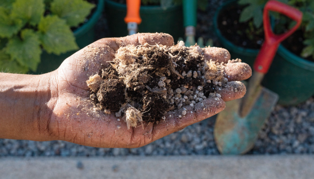 Good Soil Mix Close-Up