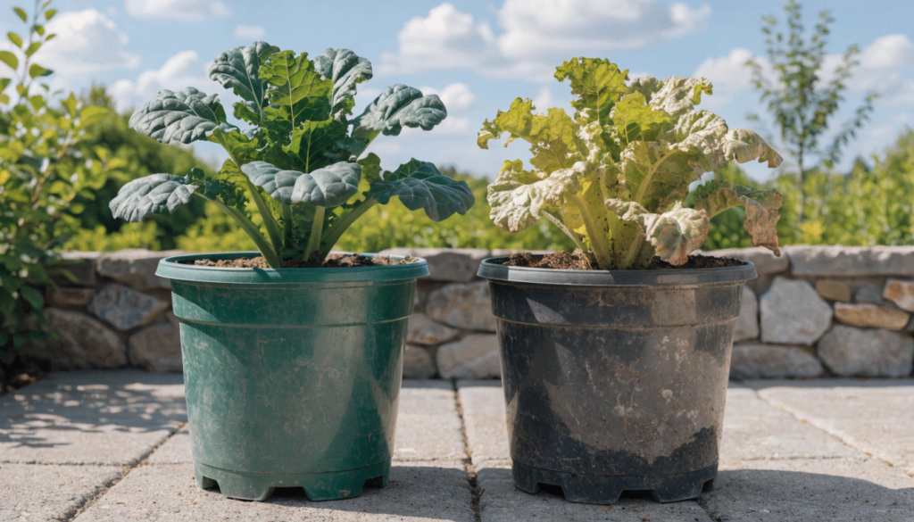 Healthy vs Unhealthy Plants Comparison