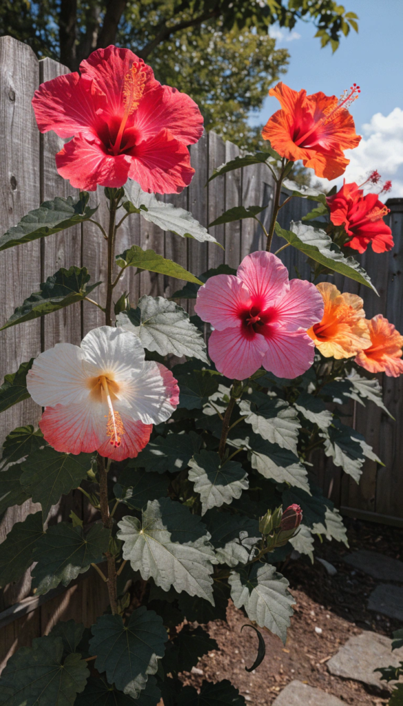 Hibiscus (Tall Varieties) – Privacy with Blooms