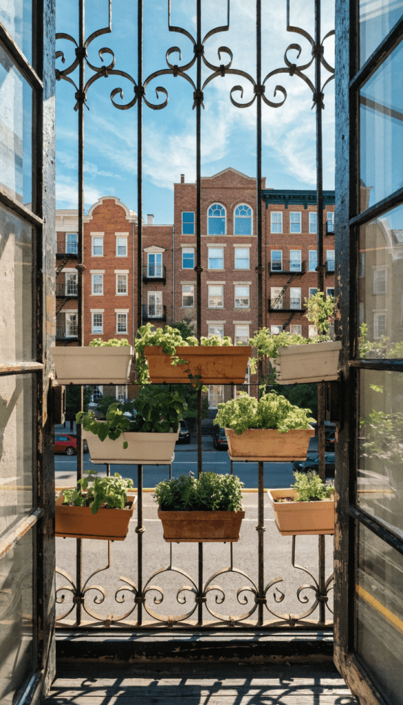 Window Grill Planters (Hidden Space Hack)