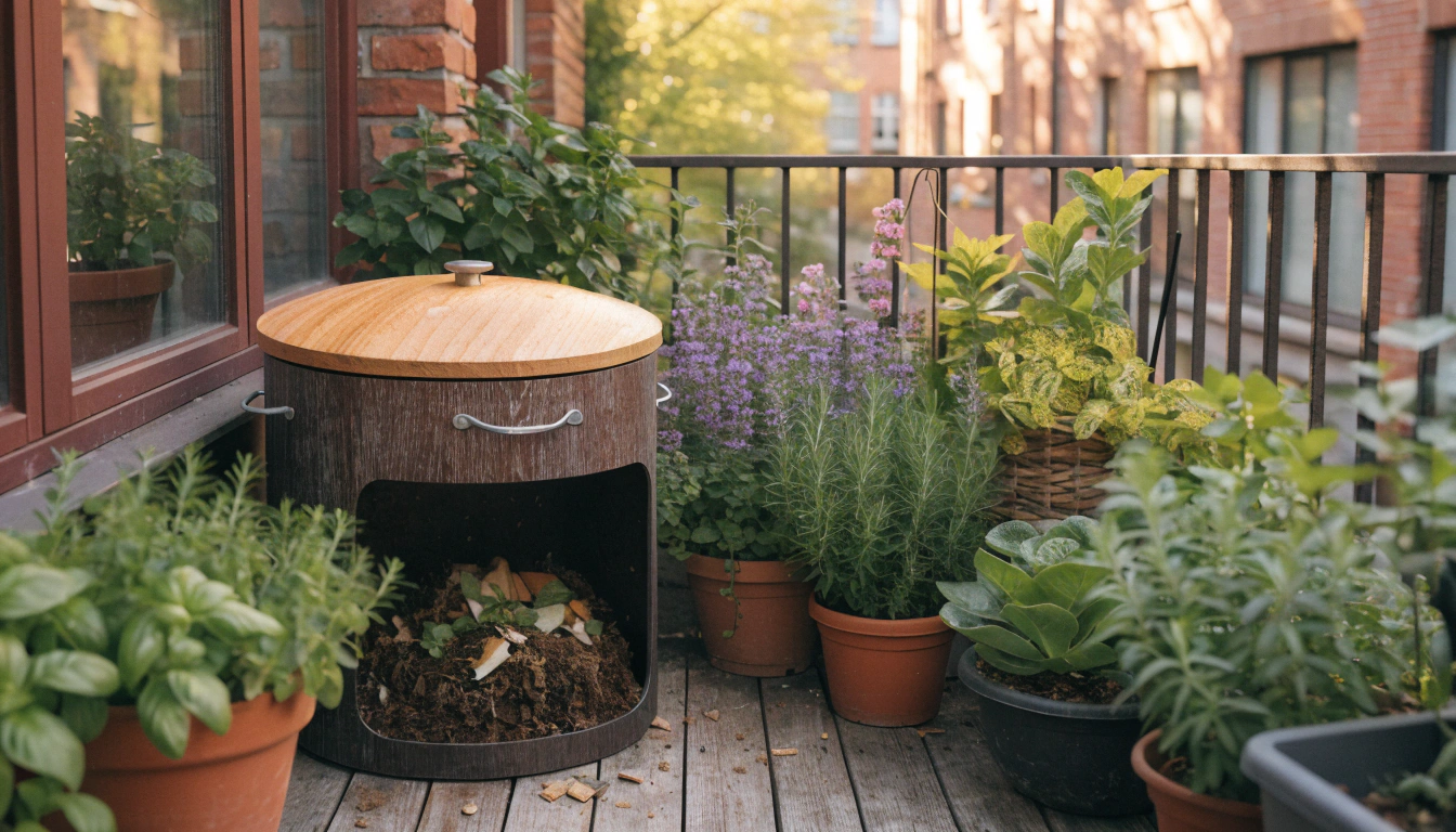Zero-Waste Compost Pile in a Small Space