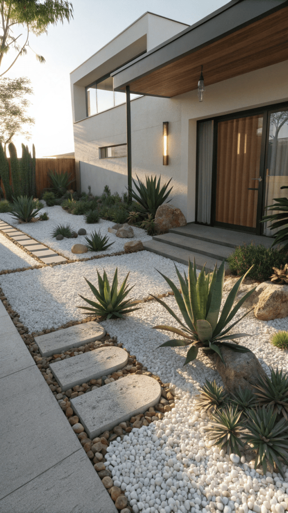 Gravel + Succulent Garden Beds (Modern Minimalist Magic)