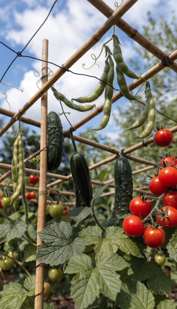 Trellis for Climbing Vegetables (Double Your Harvest)