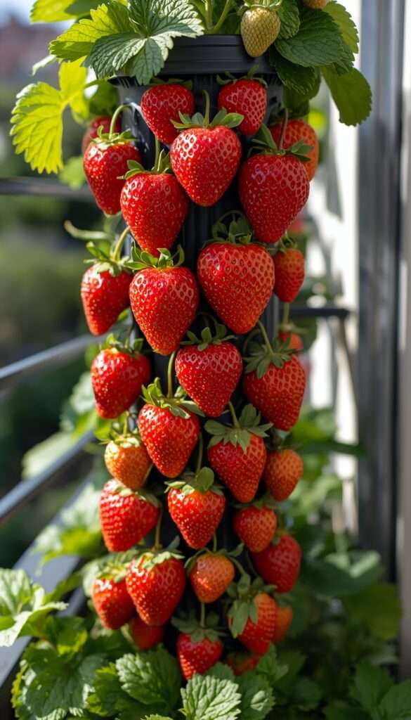 Vertical Strawberry Tower (Compact & Rewarding)