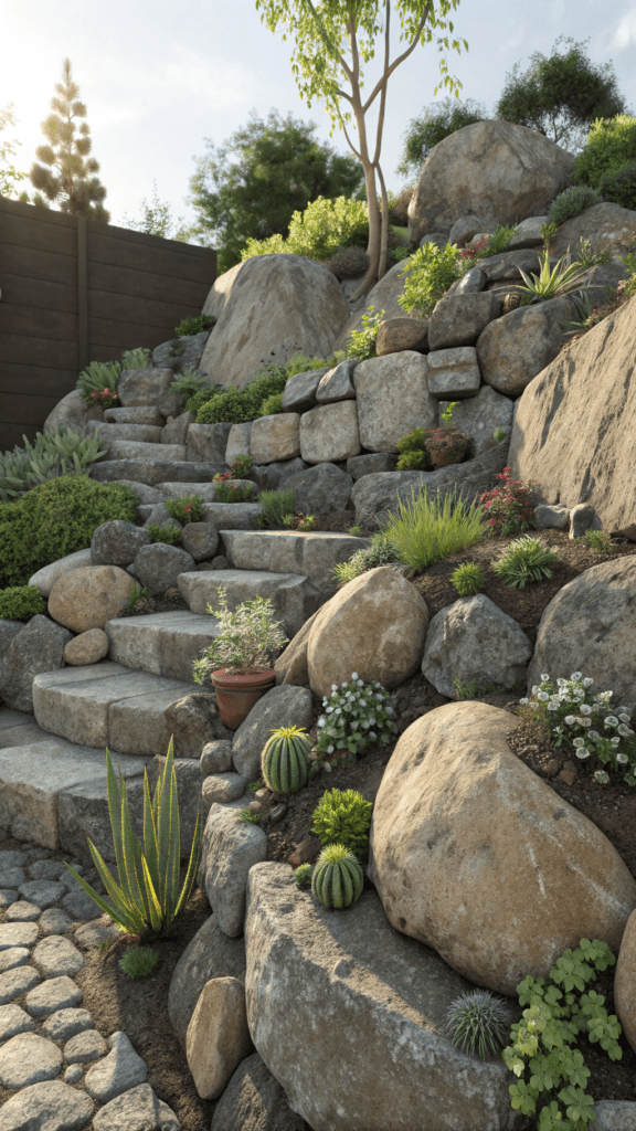 Layered Rock Gardens for Depth and Texture