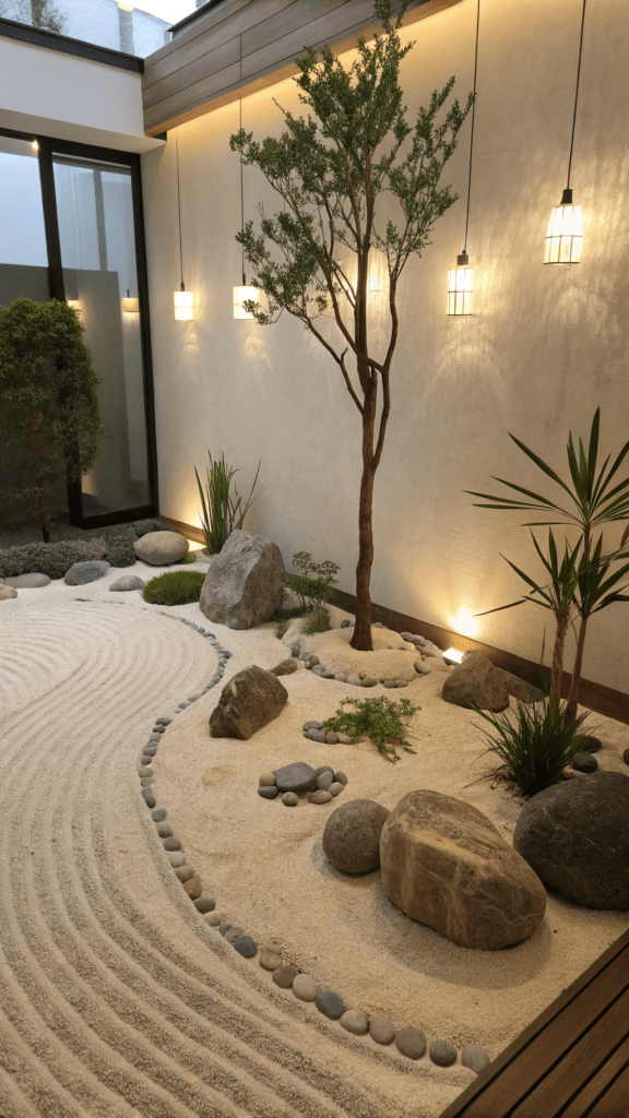 Minimalist Zen Xeriscape Corner
